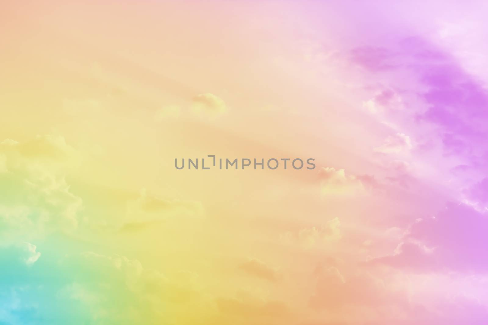 Cloudy sky with pastel color for nature and abstract background