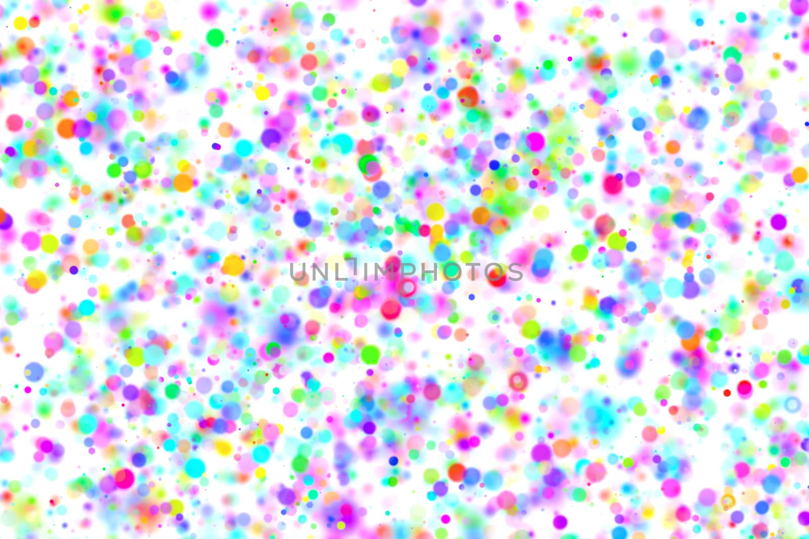 Abstract background with muticolor spots on white background