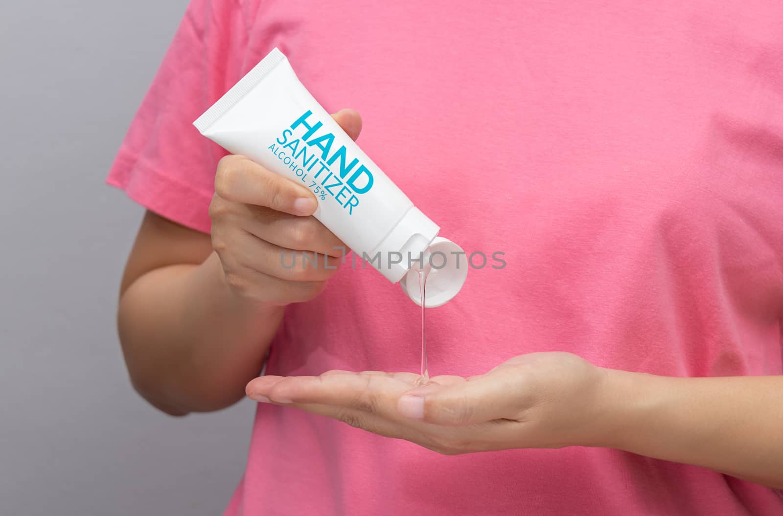 personal hygiene. people washing hand by hand sanitizer alcohol  by asiandelight