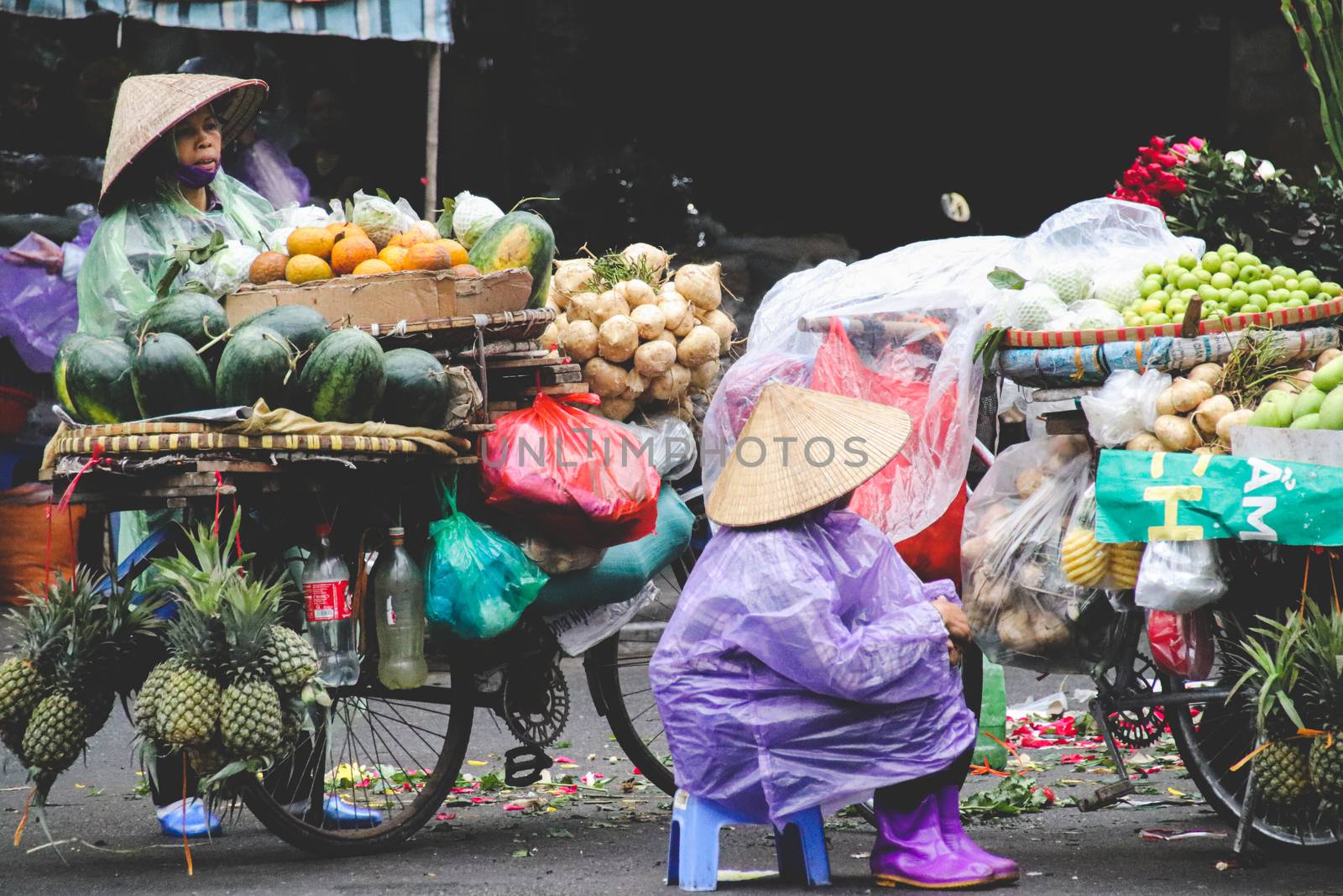 Vietnamese Street Food Vendor by Sonnet15