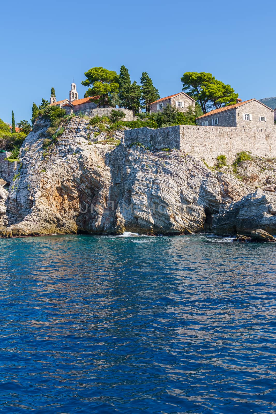 St. Stephen's island off the coast of Montenegro, resort