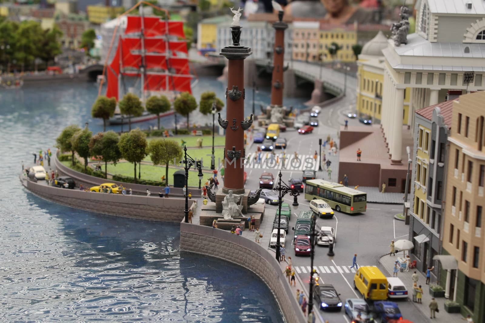 Toy city in a small size, very beautiful and realistic