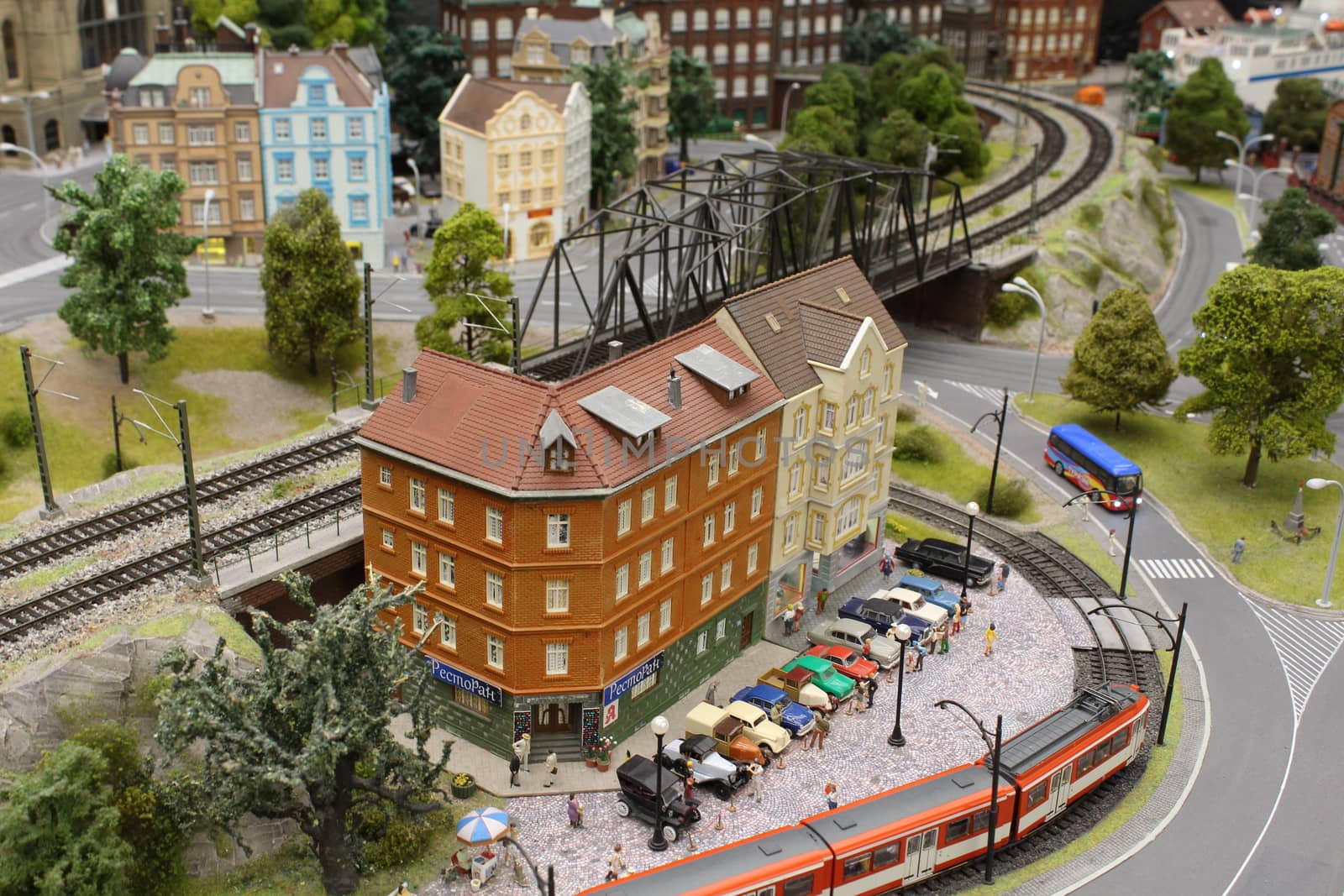 Toy city in a small size, very beautiful and realistic