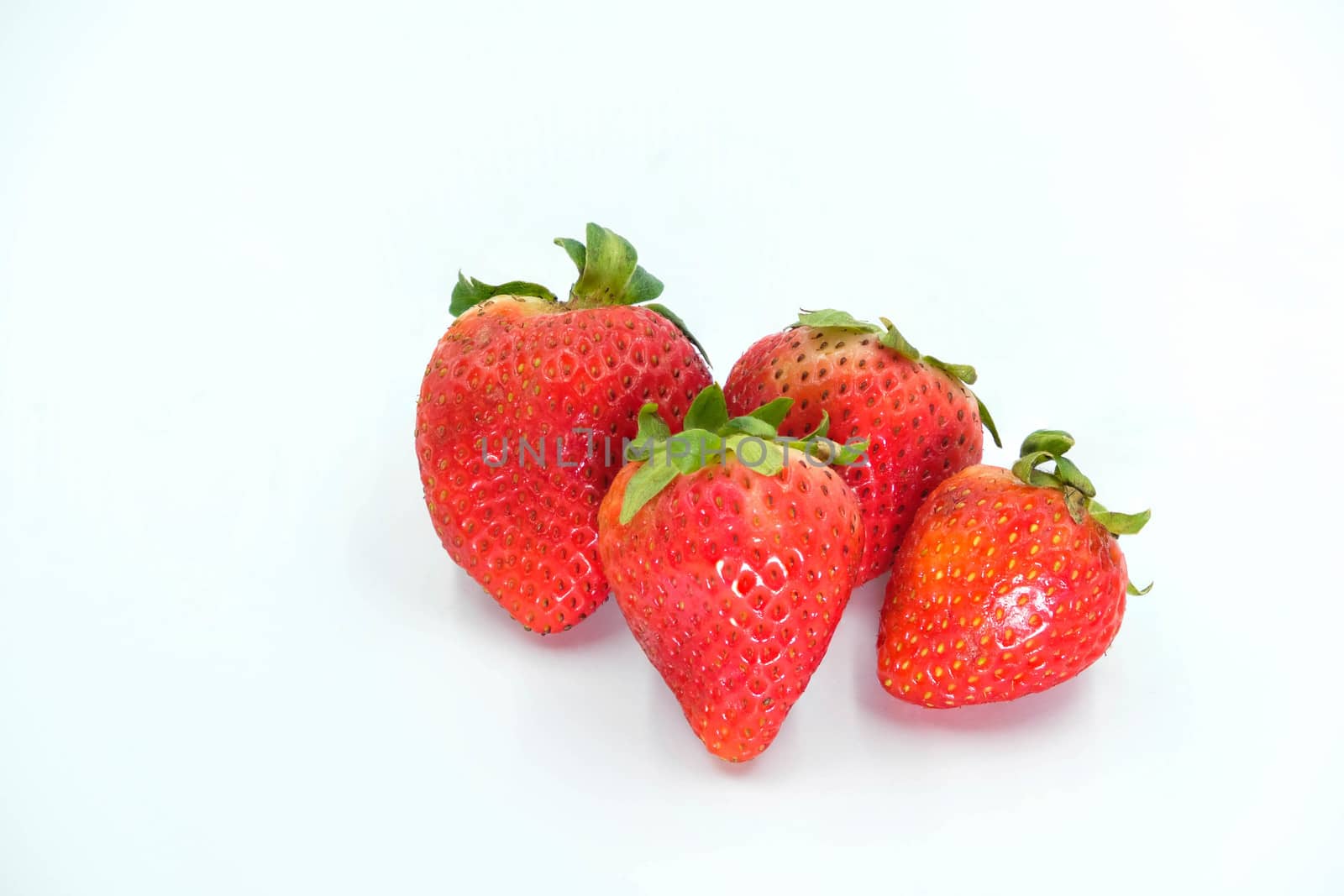 Red Strewberry  Isolated on White Background