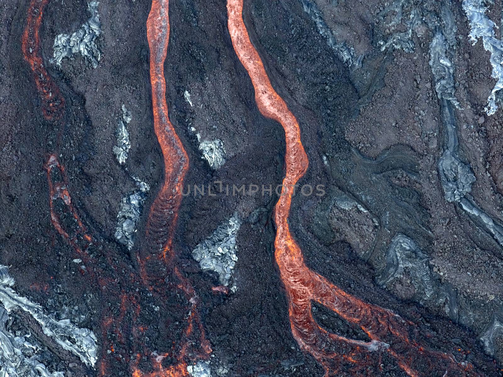 Lava Flow At Hawaii Volcano National Park