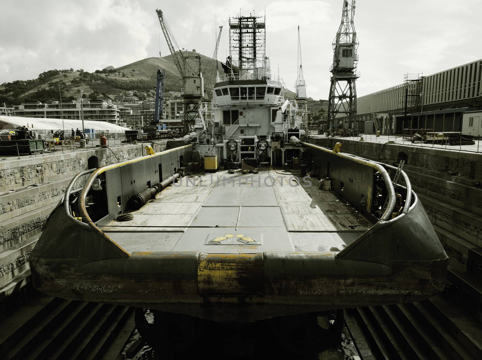 Ocean Tug At Dry Dock by dani3315