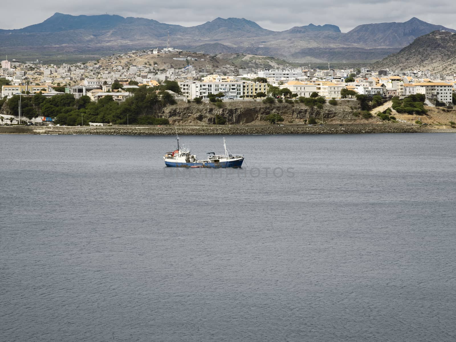 View Over Fishing Port And City, San Vincente, Mindelo, Cape Verde Islands