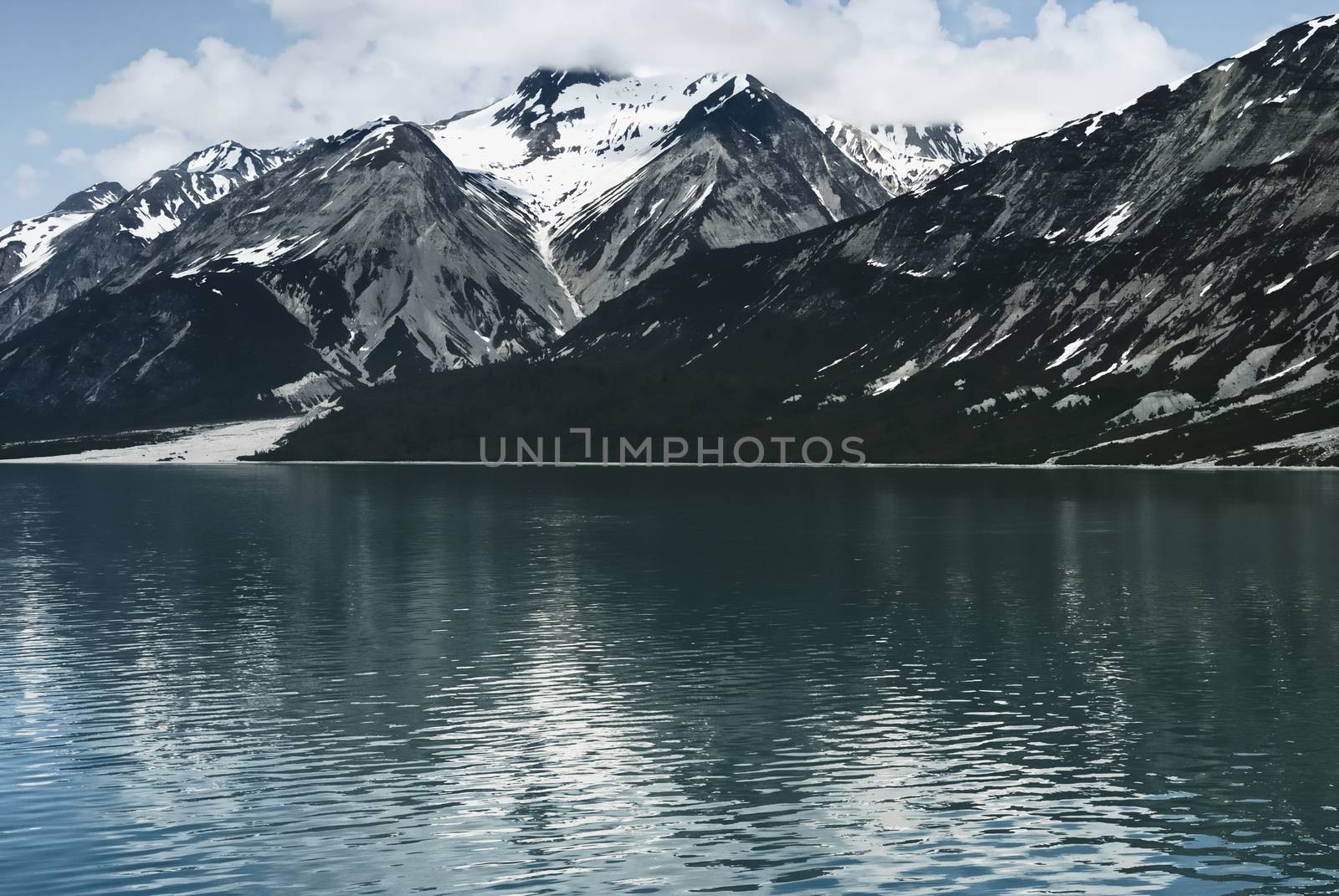 Alaska Mountain Landscape. Glacier Bay National Park, Alaska