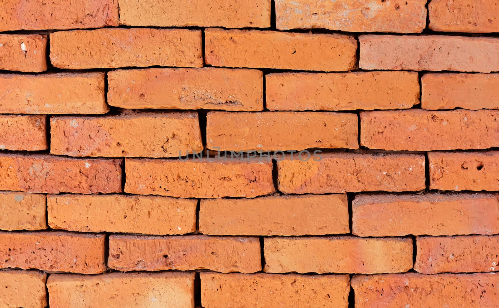 Red brick wall texture background, vintage and retro