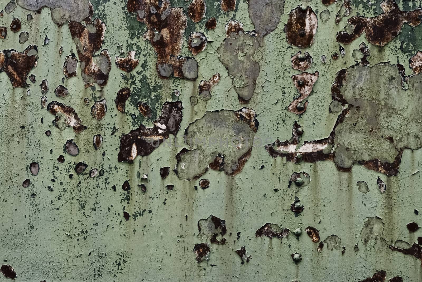 Flickering Grunge Background. Old Rusty Metal With Scratches And Cracks