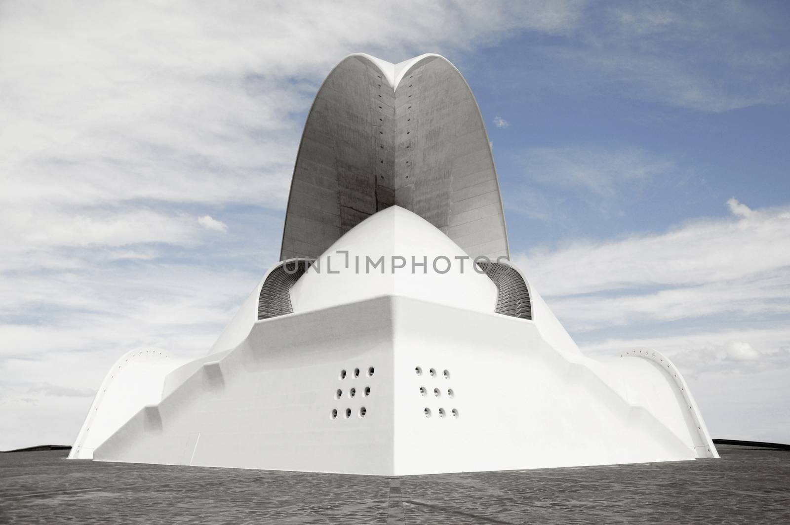 Modern architecture - Music concert hall, Santa Crus,Tenerife, Spain 