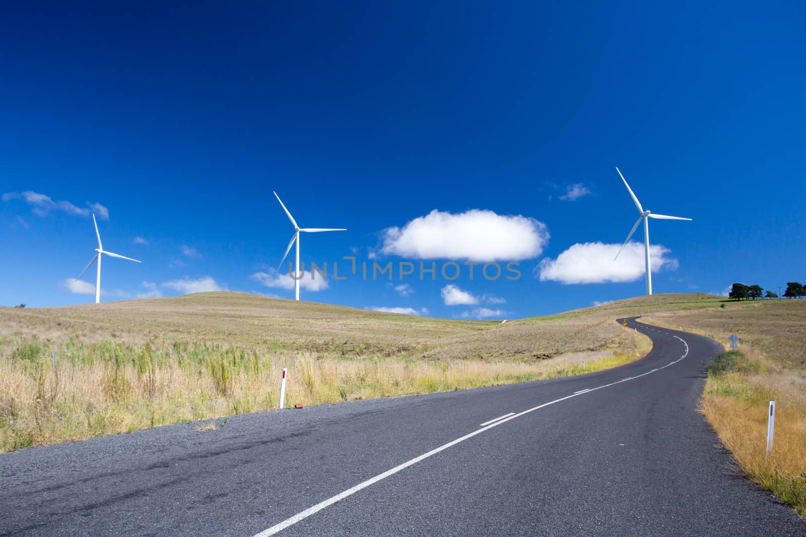 A wind farm near the town of Dalgety, New South Wales, Australia