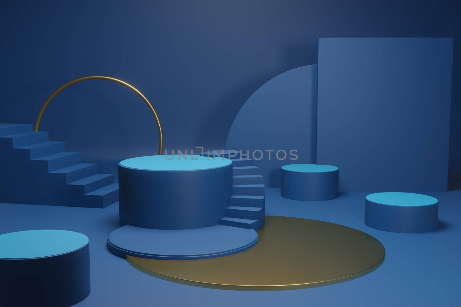 Mock up background/backdrop in minimal illustration design style for product placement/product sale promotion- Minimal product background backdrop style design in 3D illustration or 3D rendering