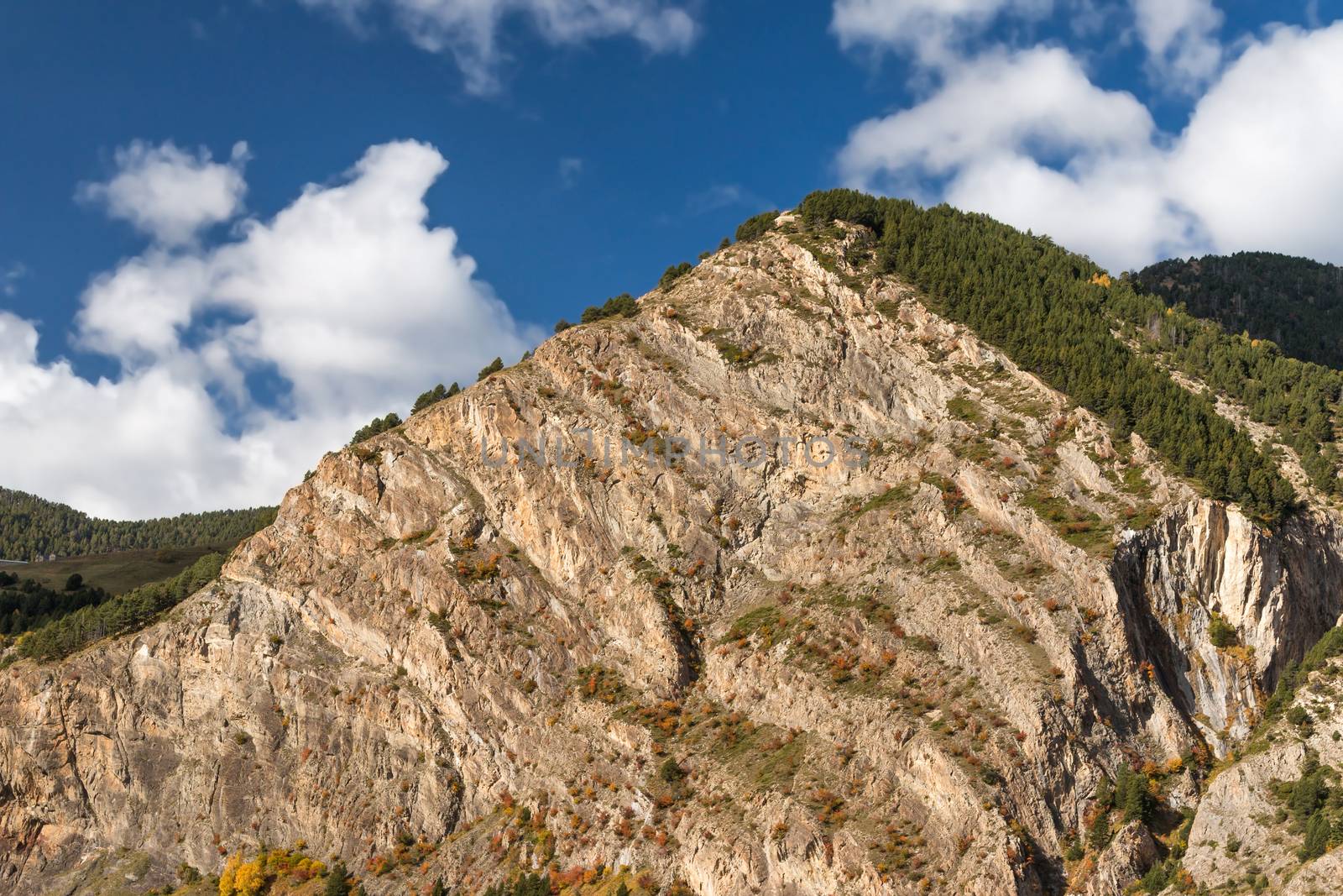 Beautiful mountain peaks in Andorra (Pyreness)