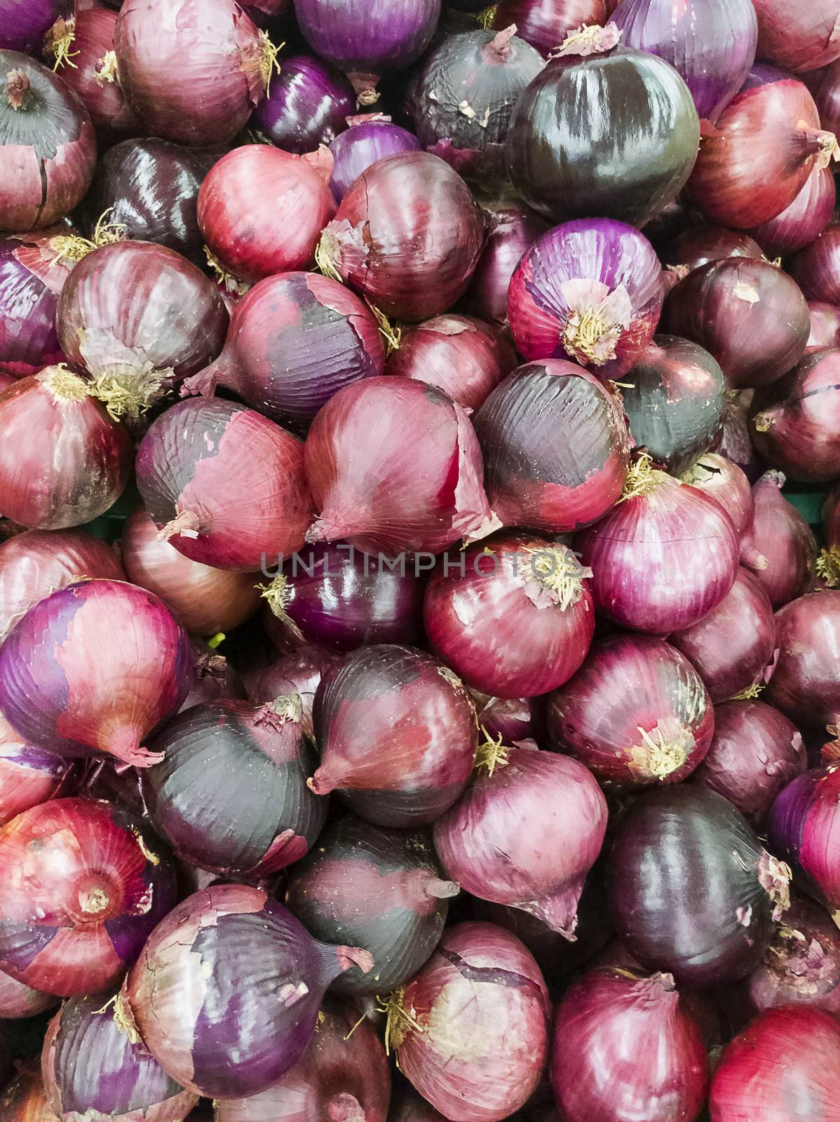 Shallots in market