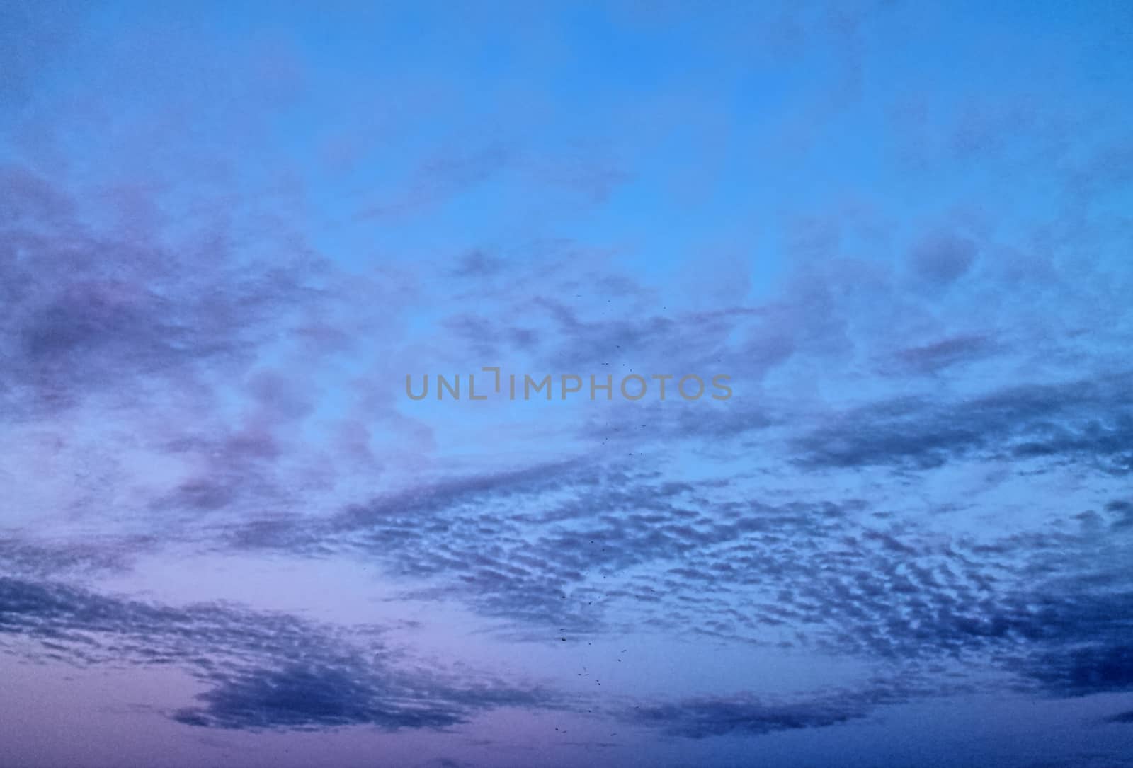 Beautiful panorama of orange and yellow clouds at sunrise by MP_foto71