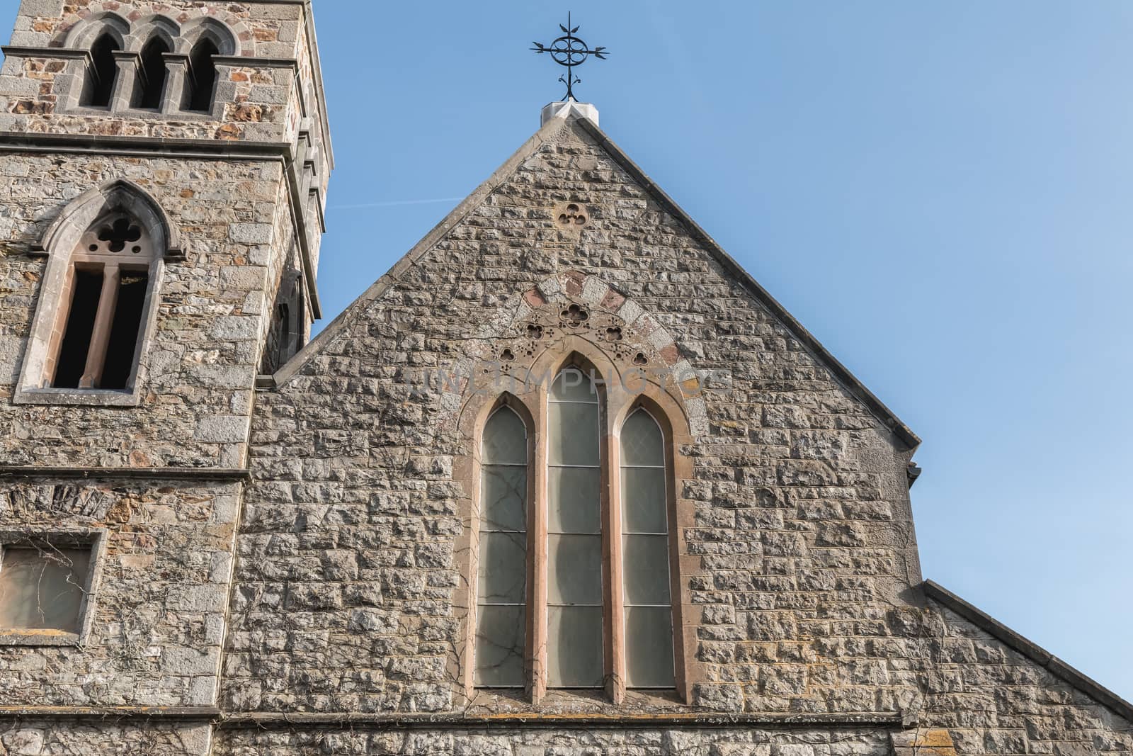 architectural detail of St. Mary s Anglican Church of Howth, Ireland