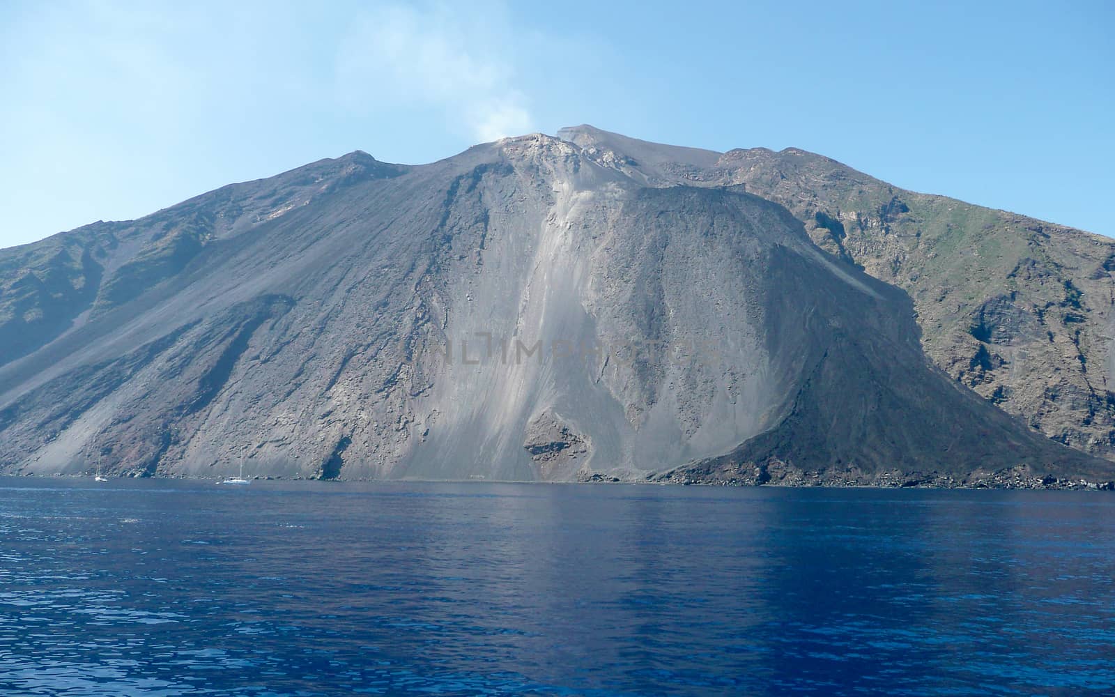Stromboli, active volcano which is part of the Aeolian Islands Archipelago