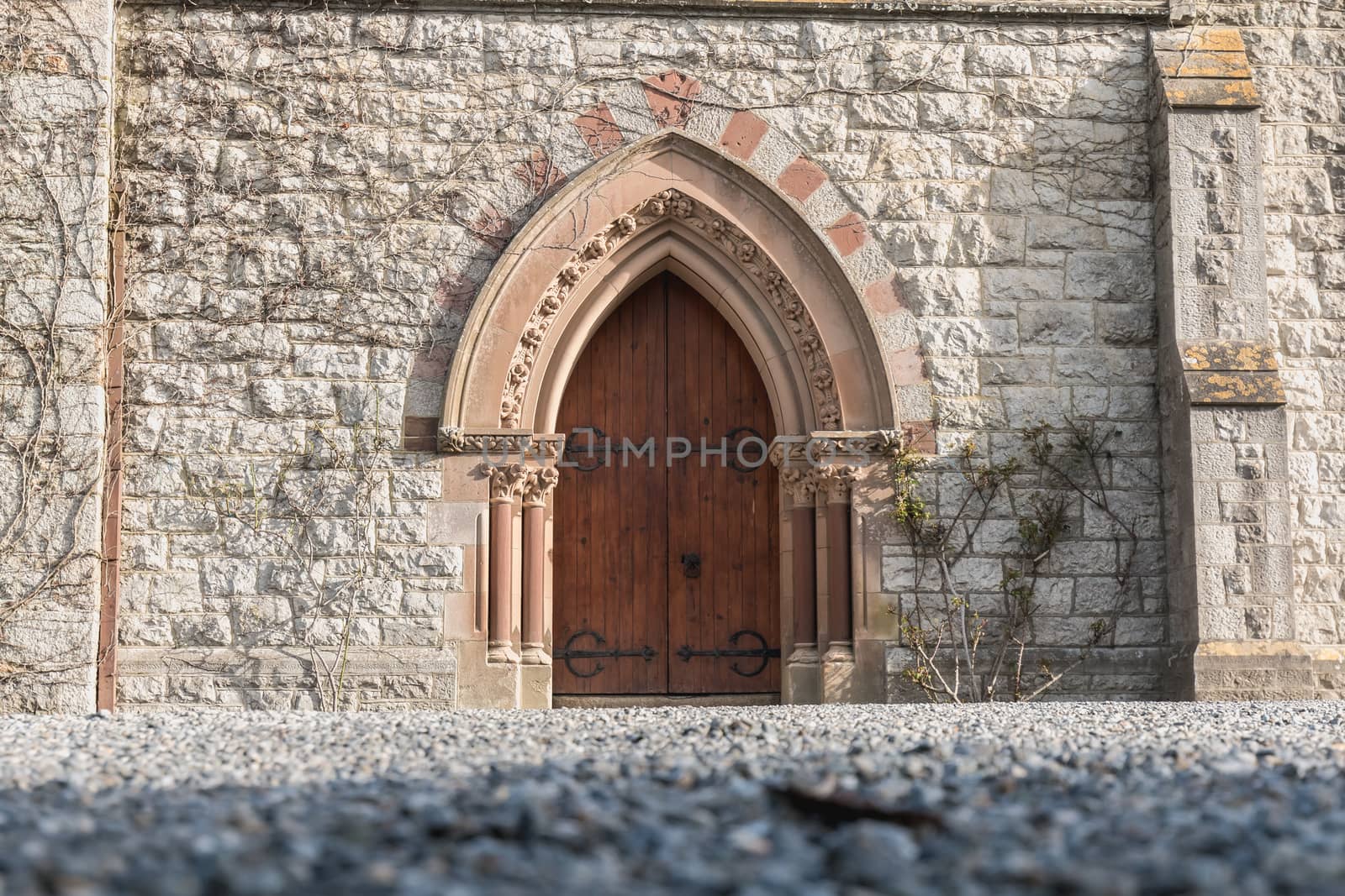 architectural detail of St. Mary s Anglican Church of Howth, Ireland