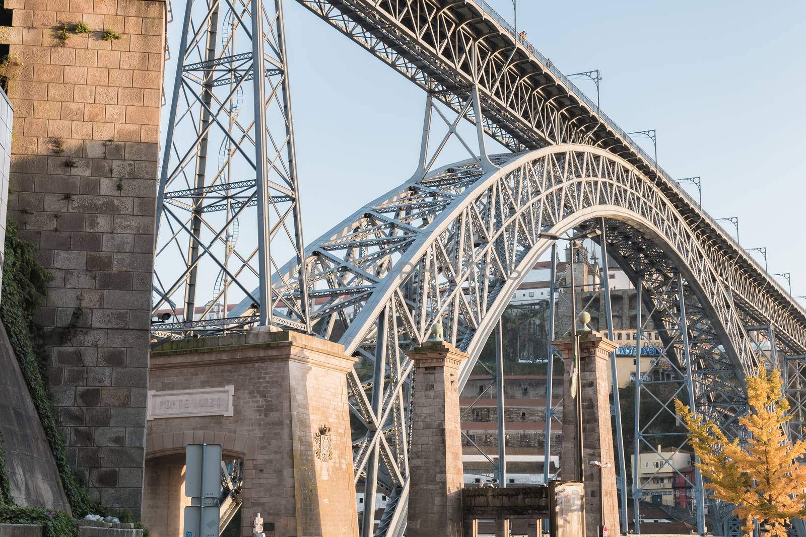 View of the Luizi Bridge and the atmosphere around in Porto, Por by AtlanticEUROSTOXX
