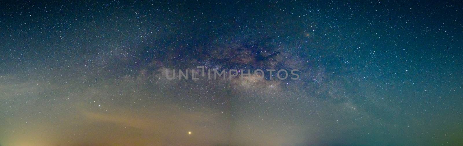 Panorama sky stars night milky way by Aukid