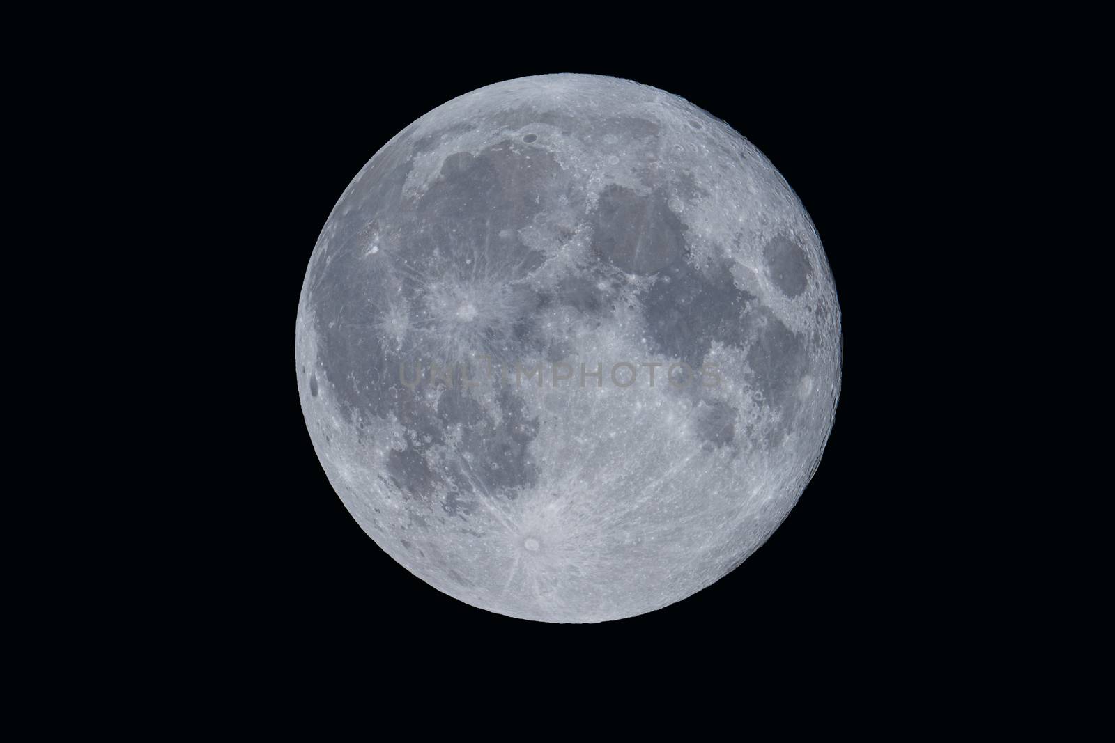 Full moon on the dark night