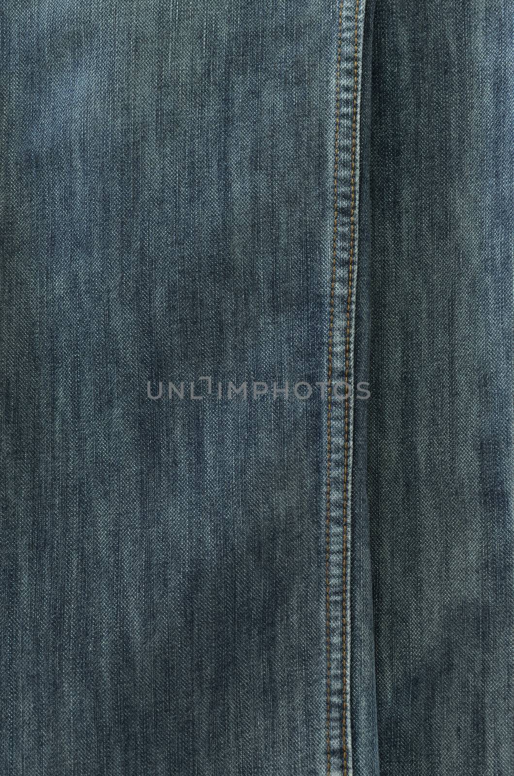 Jeans texture with seams for background by Kheat
