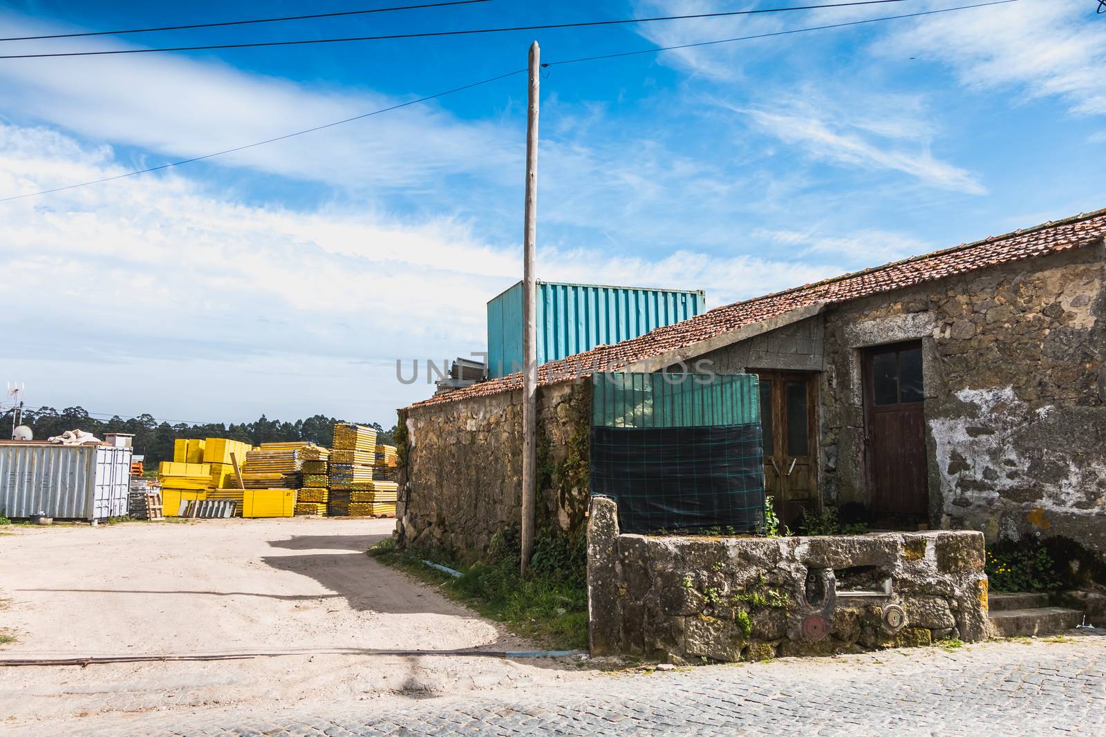 Pallet wood storage in a company in vila cha, portugal by AtlanticEUROSTOXX