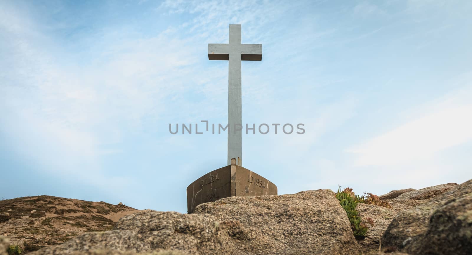 detail view on the Calvary of the sailors of the Pointe du Chate by AtlanticEUROSTOXX