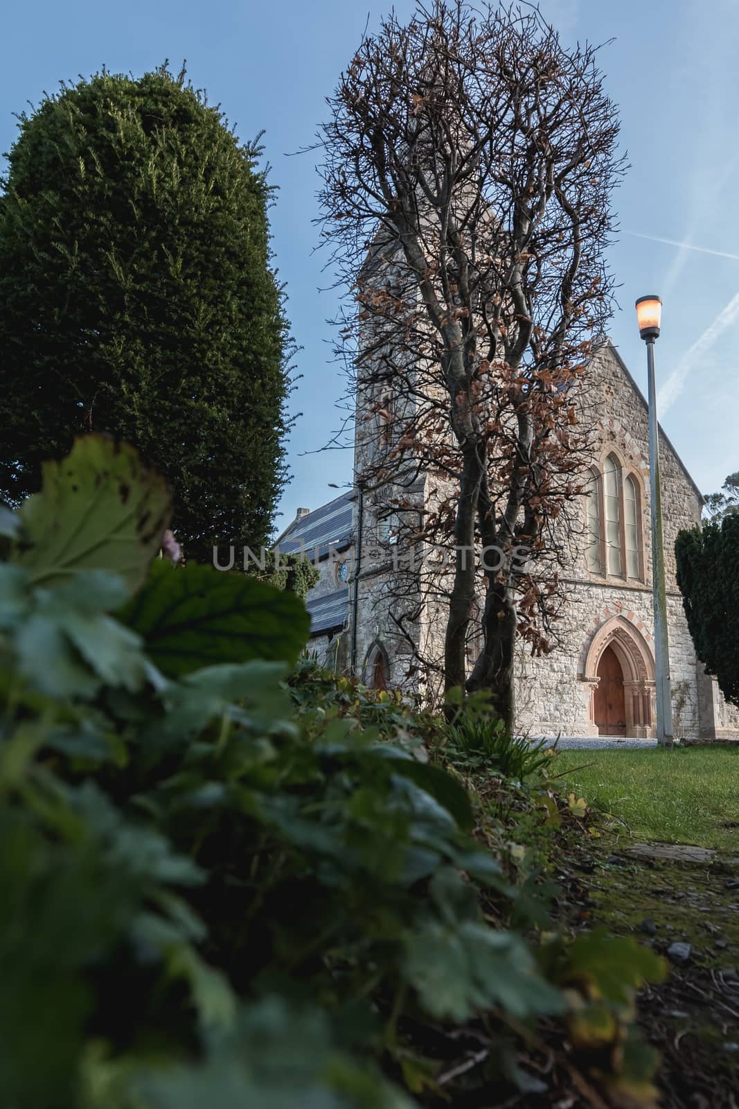 architectural detail of St. Mary s Anglican Church of Howth, Ireland