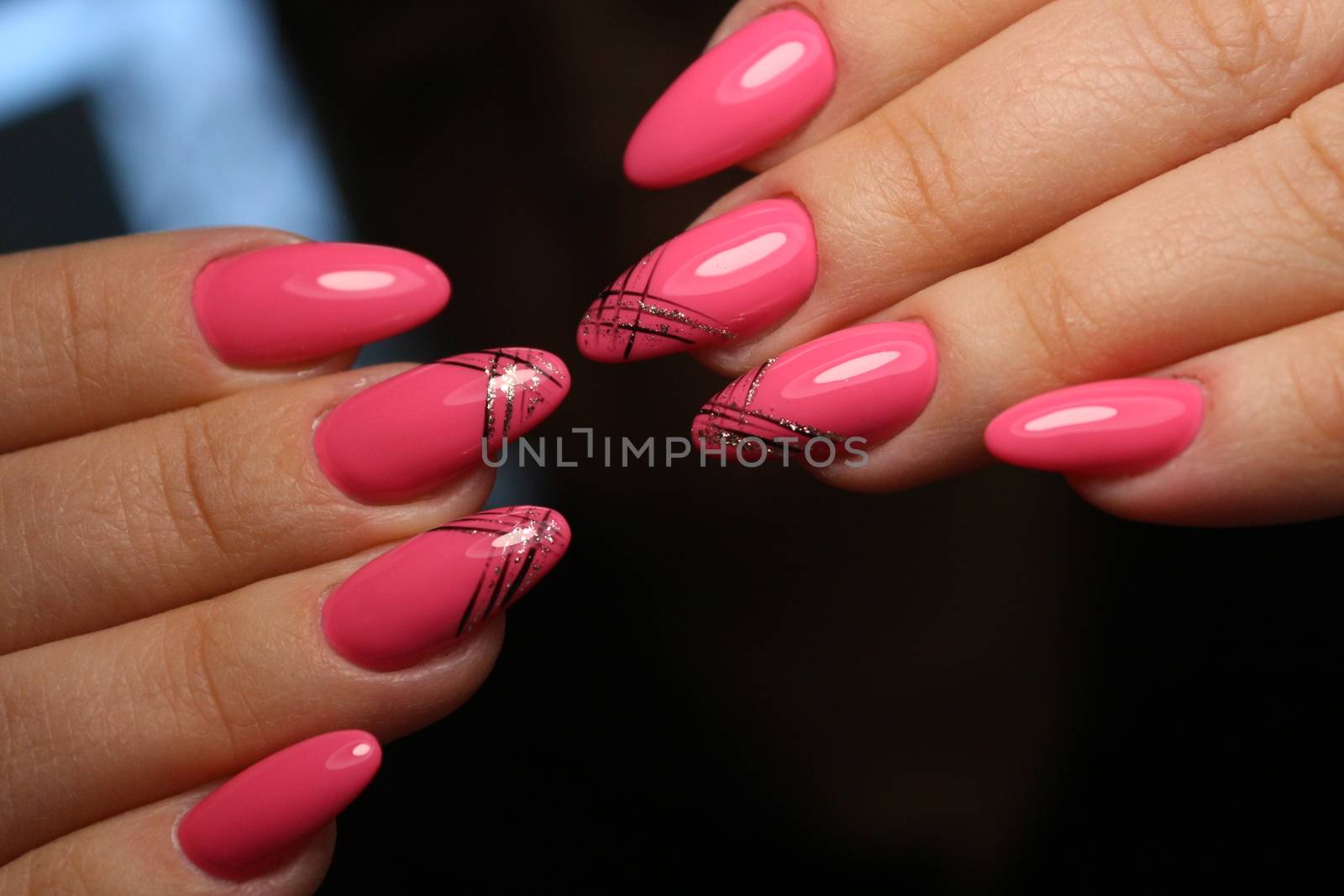 manicure with long nails by SmirMaxStock