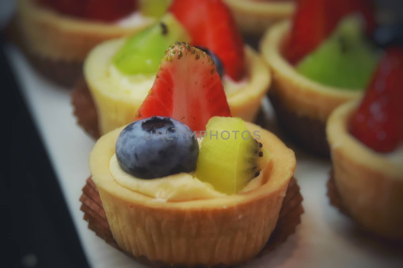 Summer themed fruit tarts for the perfect summertime dessert