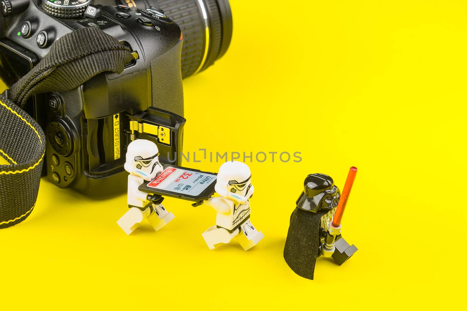 Bangkok, Thailand - March, 31, 2020 : Lego star wars stormtroope by Bubbers