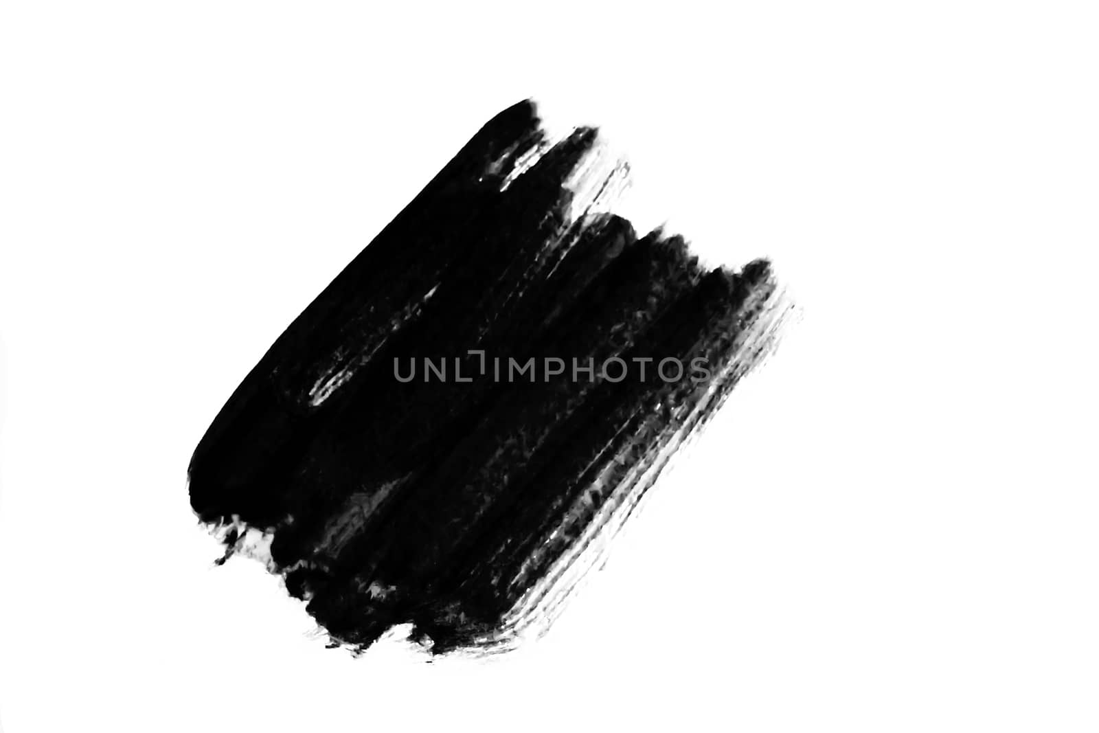 Abstract Ink paint isolate on white background