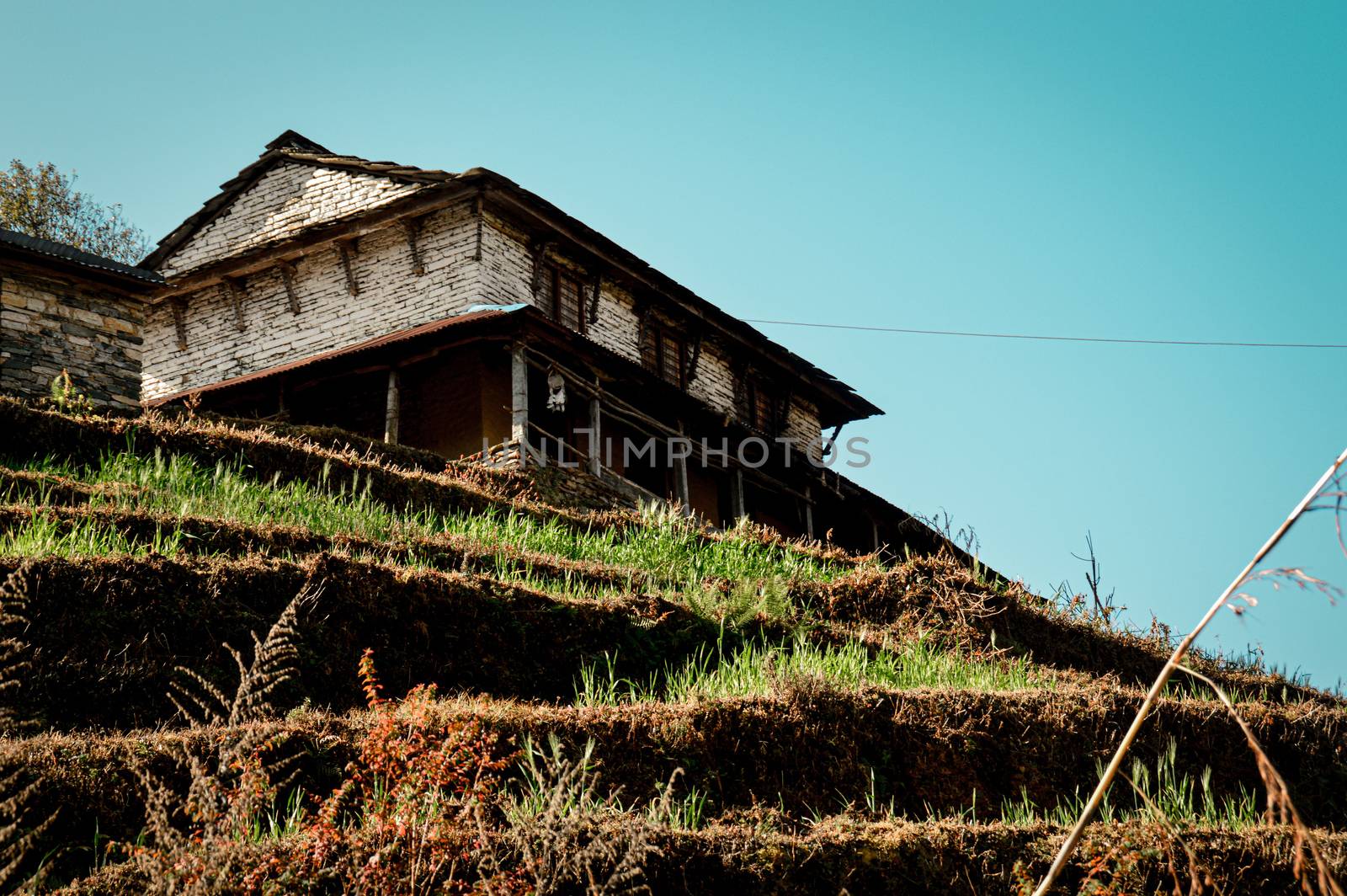 Traditional Nepalese Mud House by Sonnet15