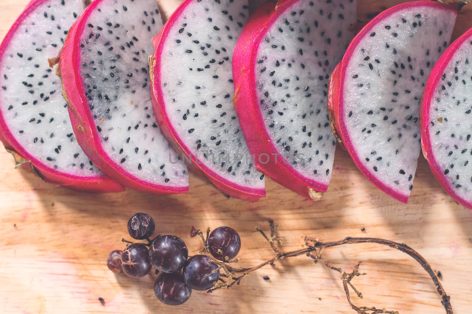 White dragon fruit slices by Sonnet15