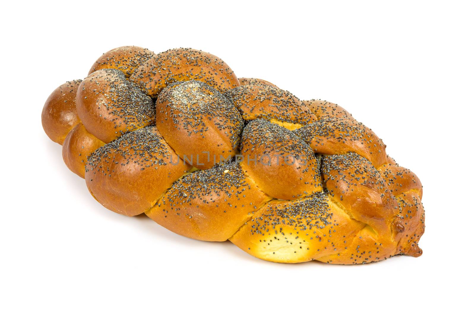 Challah bread on white background by mkos83