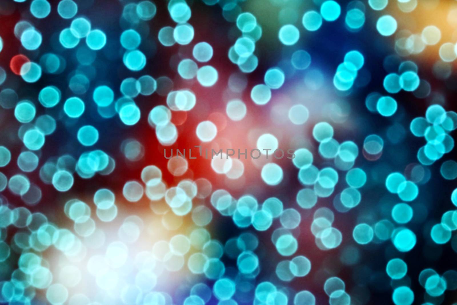 aqua abstract of blur and bokeh interior and light night colorful garden background