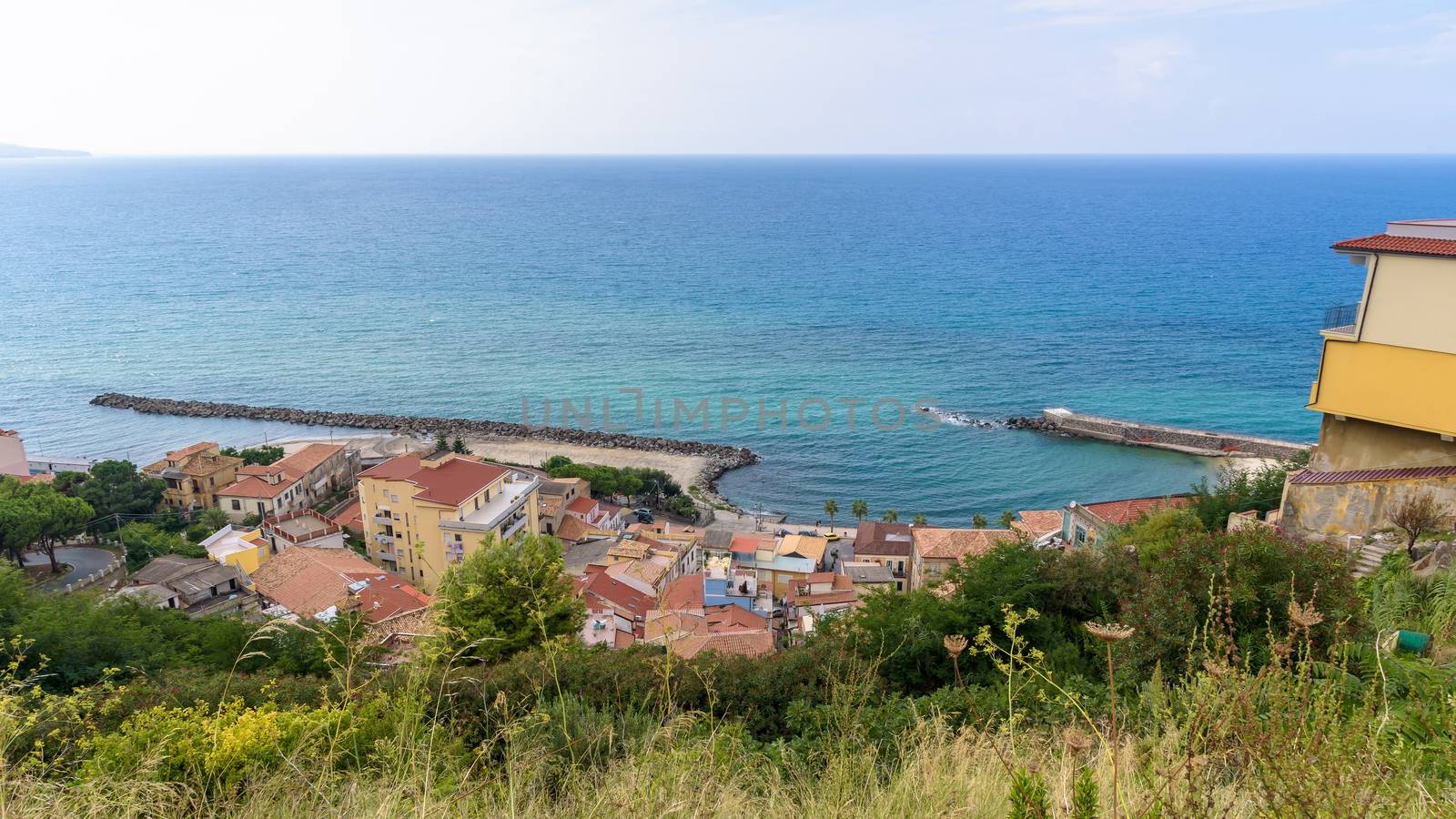 Calabrian coast in Pizzo town by mkos83