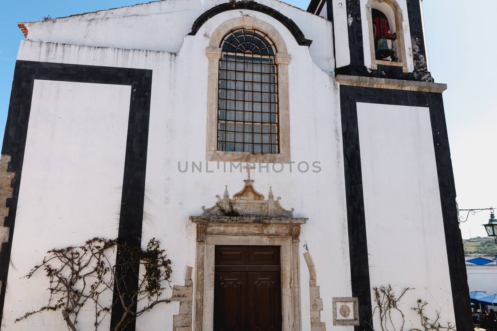 architectural detail of the Church of Saint Peter in Obidos by AtlanticEUROSTOXX