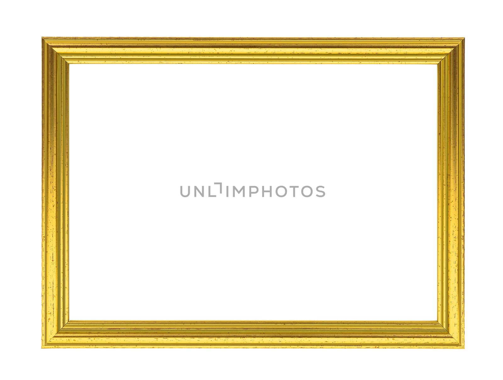 Golden decorative empty picture frame by mkos83