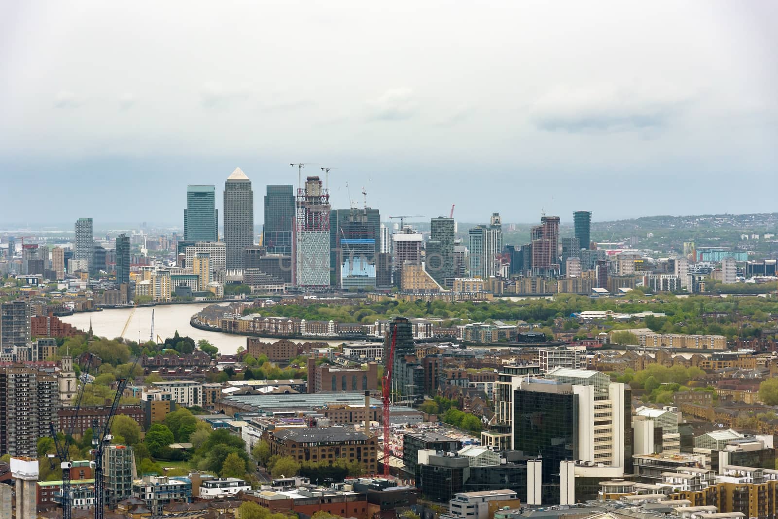 London skyline on a cloudy day by mkos83