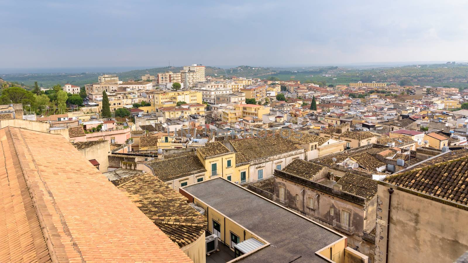 Aerial view of Noto town by mkos83