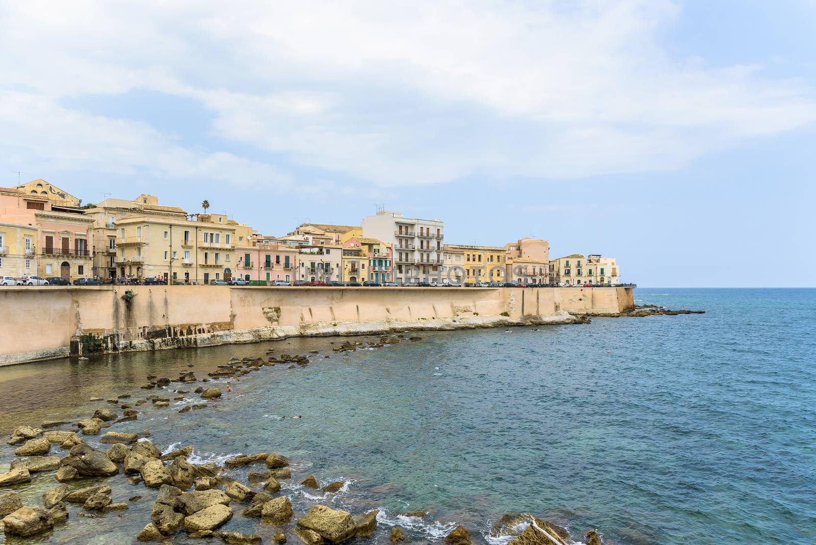 Waterfront of Ortygia Island in Syracuse by mkos83