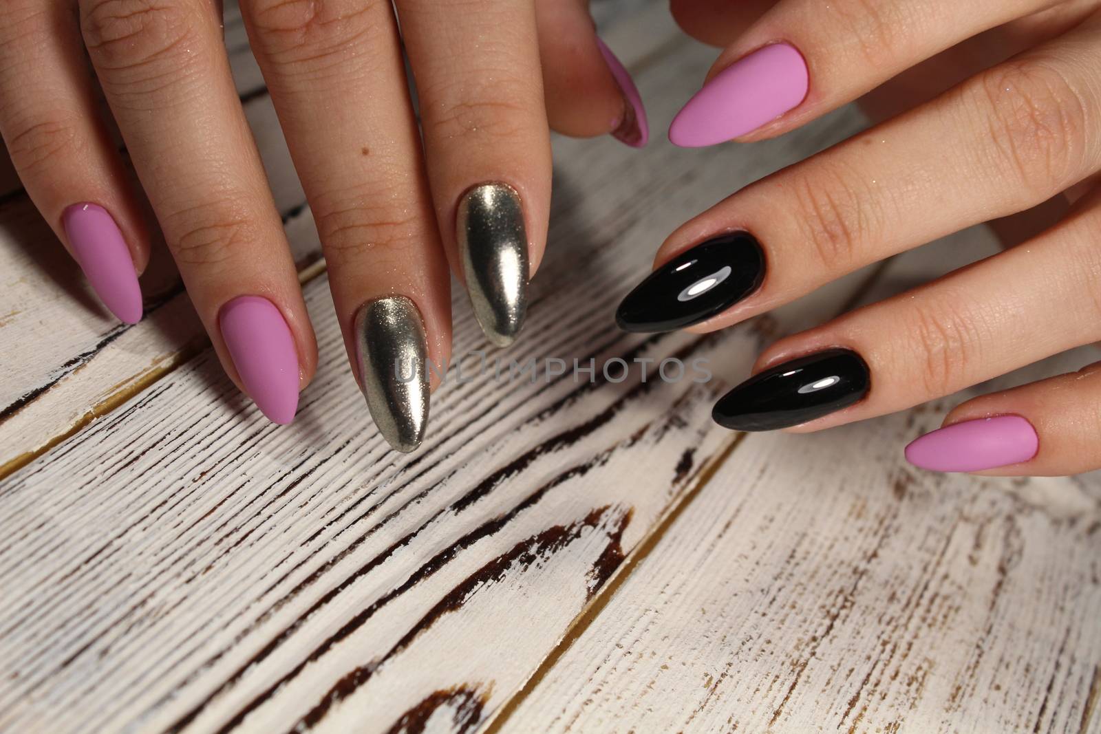 Manicured nails Nail Polish art design. by SmirMaxStock