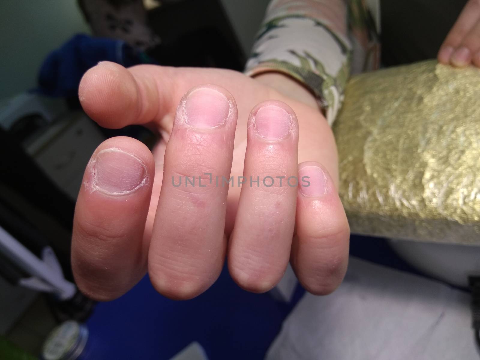 Fashion nails manicure on beautiful hands