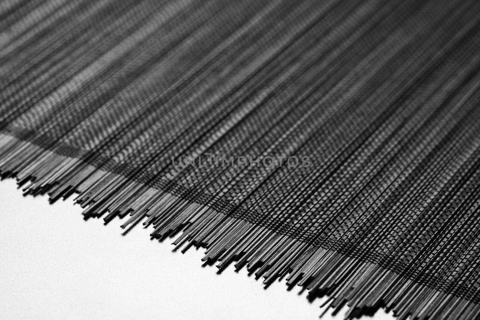 abstract texture of black bamboo mat for graphic design.