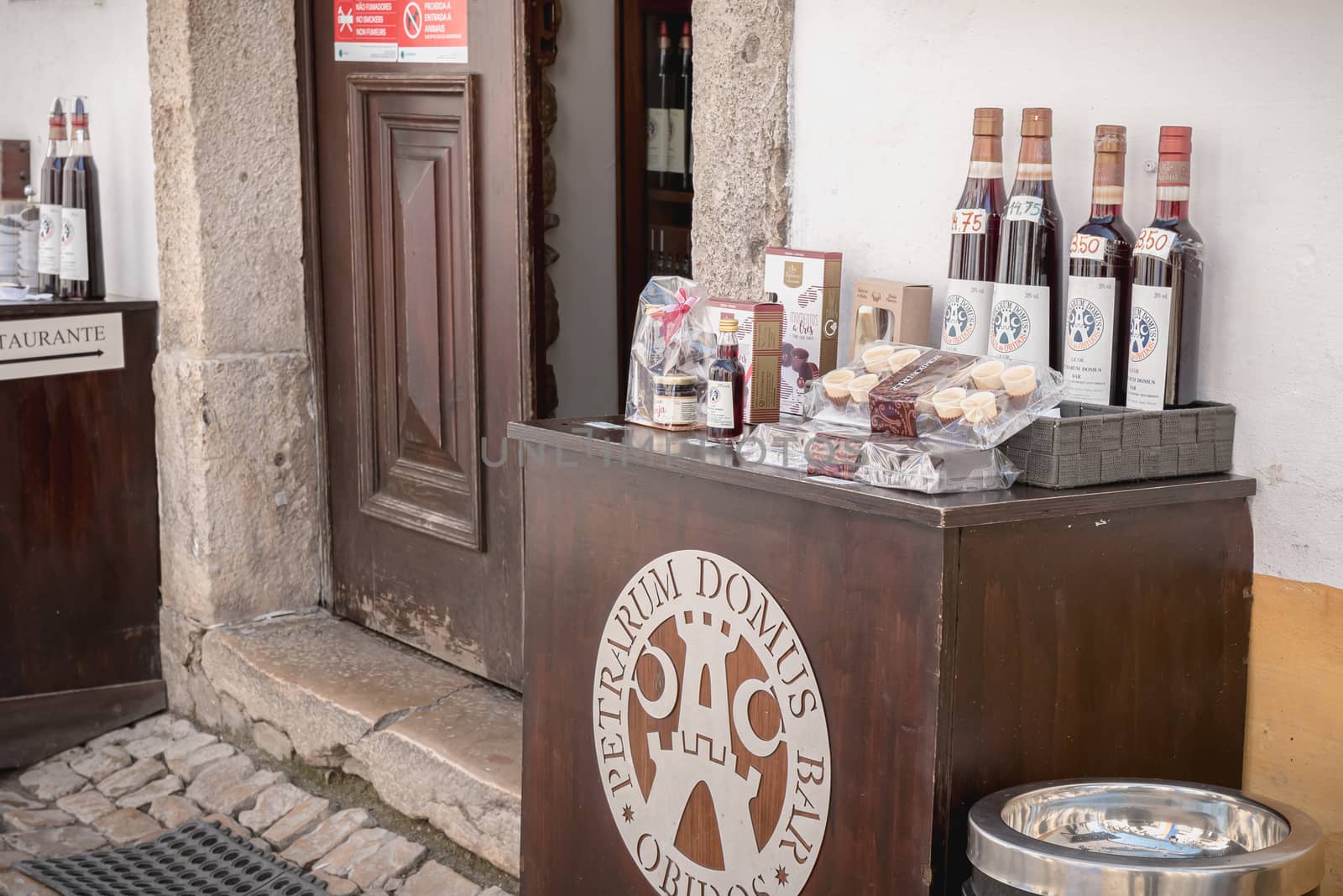 Display of a shop of ginjinha in obidos, Portugal by AtlanticEUROSTOXX