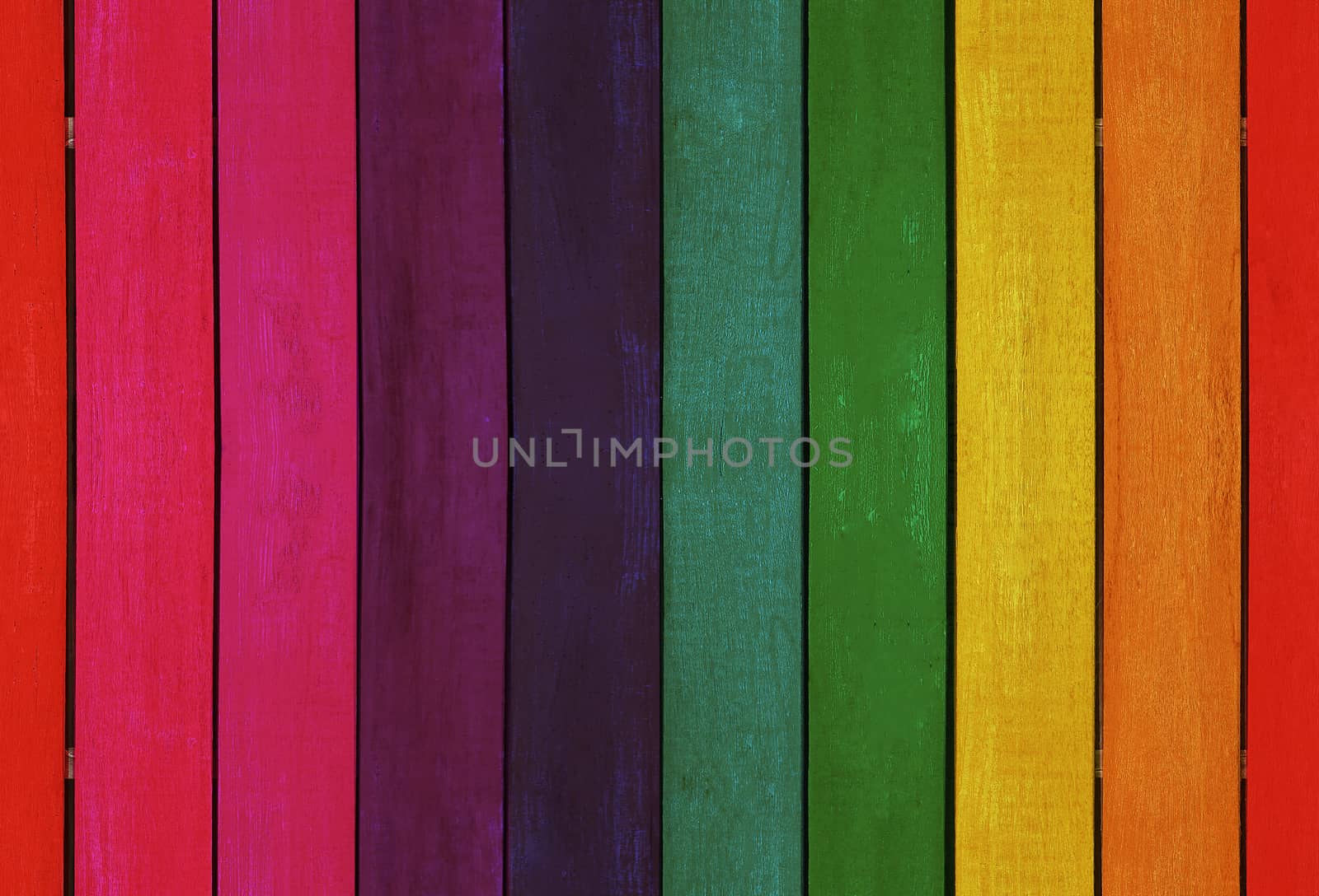 Colorful wooden plank wall seamless pattern.