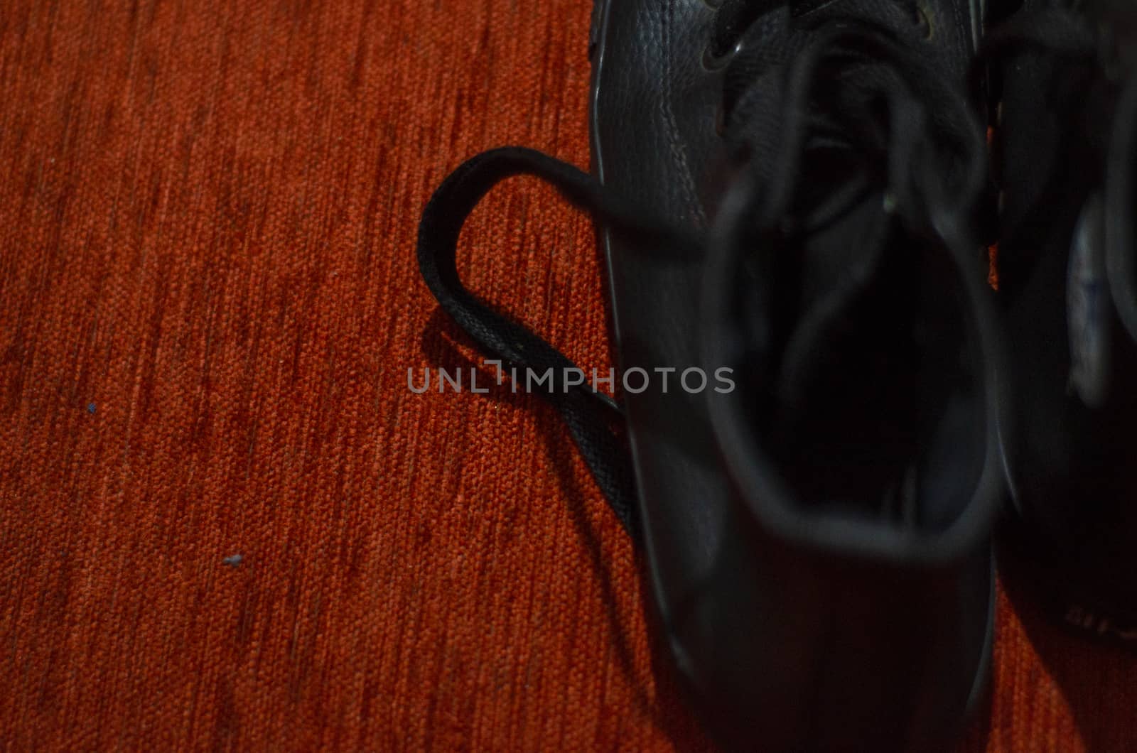 Old Black Leather Stylish Shoes, Vintage, Fashion by Hasilyus